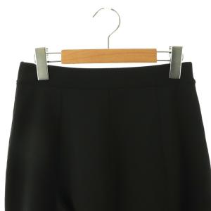 ENFOLD FLARE DRAPE SKIRT スカート ニット ロング フレア 36 黒 /NR OS