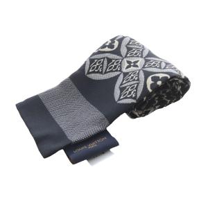 バンドー・SINCE 1854 スカーフ 総柄 シルク ブラック MP2825