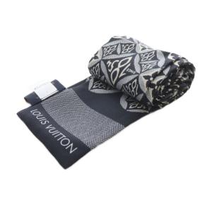 LOUIS VUITTON バンドー・SINCE 1854 スカーフ 総柄 シルク ブラック MP2825