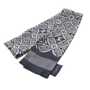 LOUIS VUITTON バンドー・SINCE 1854 スカーフ 総柄 シルク ブラック MP2825