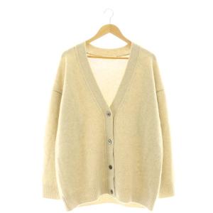 Oversize Knit Cardigan カーディガン ニット カシミヤ混 ベージュ /HK OS
