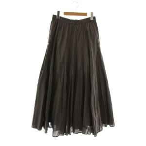 コットン フレアスカート ロング グレー /DF OS