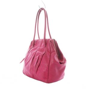 miumiu ハンドバッグ レザー ピンク /RI OS OH