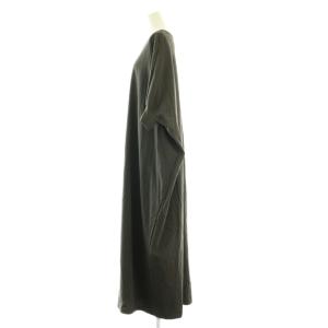Framework 24SS コットンジャージドレスワンピース ロング 38 グレー /HK OS