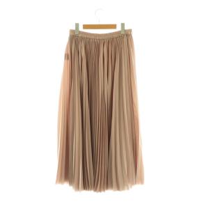 theory luxe 23SS Refined Pleats 2 Pilil プリーツスカート ロング 40 ピンクベージュ