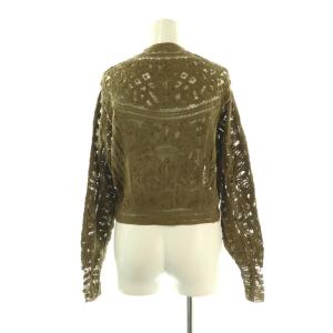 IENA ラブークル LA BOUCLE 24AW バテンレースブラウス 長袖 カーキ /HK OS
