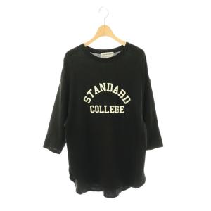 フットボールTシャツ カットソー ブラック アイボリー /DO OS