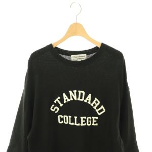 L'Appartement フットボールTシャツ カットソー ブラック アイボリー /DO OS