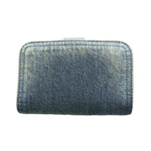 COACH タビーウォレット ラブド デニム ブルー CCY23