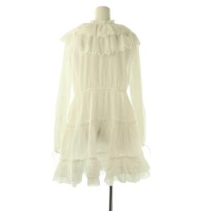 SNIDEL 26SS コットンレースBOHO チュニック ブラウス F ホワイト /DF OS SH