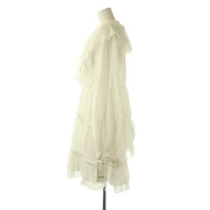 SNIDEL 26SS コットンレースBOHO チュニック ブラウス F ホワイト /DF OS SH