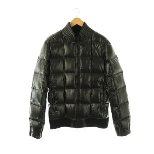 キルティングスタンドカラーダウンジャケット 48 ブラック MTA-411-10