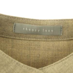 theory luxe SAXONY SOFT LILLIAN プルーオーバーシャツ ブラウス 38 ベージュ /DF OS