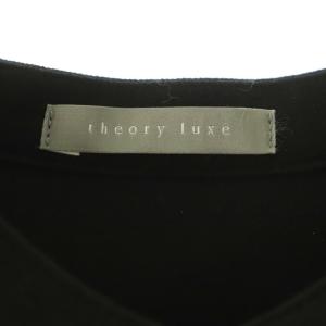 theory luxe SAXONY SOFT LILLIAN プルーオーバーシャツ ブラウス 38 ブラック /DF OS