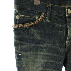 HYSTERIC GLAMOUR スタッズ ベルボトム デニムパンツ フレア S ブルー /HK OS