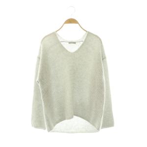 CASHMERE RABONA ニット セーター カシミヤ 38 グレー /DF OS
