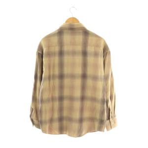 REMI RELIEF コットン 長袖 シャツ チェック F ベージュ /HK OS