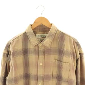 REMI RELIEF コットン 長袖 シャツ チェック F ベージュ /HK OS
