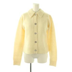24AW ビジューボタンポロニットカーディガン 長袖 0 アイボリー /DO OS