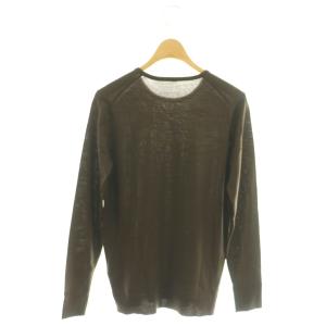 MUSE de Deuxieme Classe FF30 クルーネック プルオーバー セーター ニット 36 茶 ブラウン /AQ OS