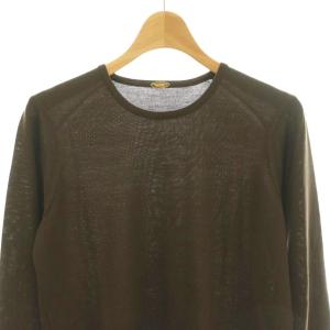 MUSE de Deuxieme Classe FF30 クルーネック プルオーバー セーター ニット 36 茶 ブラウン /AQ OS