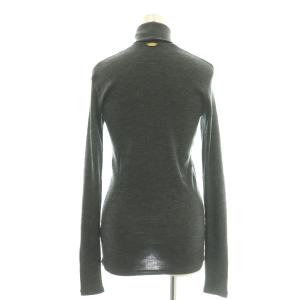 Deuxieme Classe WOOLY RIB タートルネックプルオーバー ニット セーター グレー /AQ OS