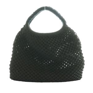 Merlette マリス MARIS マクラメ編み ハンドバッグ 黒 ブラック /SS OS