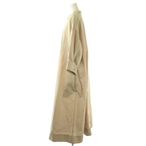 Max Mara 白タグ スキッパー 七分袖 ワンピース ロング ベージュ /DF OS