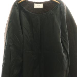 Framework ノーカラーコート アルパカ混 茶 ブラウン /AQ OS