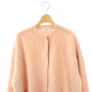 SLOBE IENA シャギーニットカーディガン 長袖 38 ピンク /DO OS