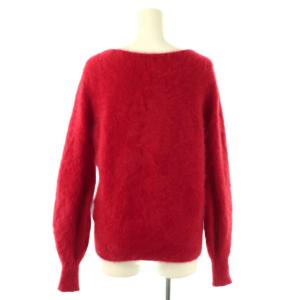 Loulou Willoughby 24AW 2WAY V プルオーバー ニット セーター 長袖 2 レッド /HK OS
