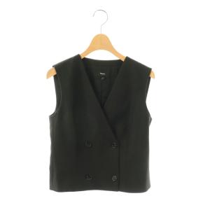 25AW Sleek Flannel Double Breasted Vest ベスト ジレ ダブル 2