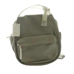 ブレス Breath 撥水ナイロンレザートリムミニリュックサック デイパック ナイロン グレー /SS