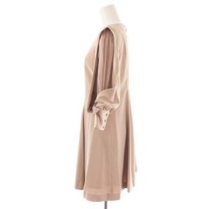 SNIDEL 24AW シアーショルダーミニワンピース 長袖 0 ピンクベージュ /DO OS