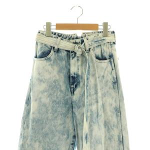 Lily Brown LilyBrown DENIM ロールアップデニムパンツ ジーンズ ワイド 0 ライトブルー /HK OS