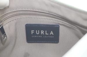 FURLA ハンドバッグ ワンハンドル ショルダーバッグ 2way チェーン レザー ミントグリーン /YO30