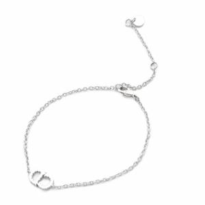 Christian Dior Clair D Lune クレール ディー リュヌ ロゴ ブレスレット シルバーカラー