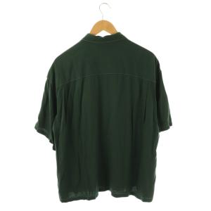 UNUSED Rayon Open Collar Shirtシャツ 半袖 2 グリーン /HK OS SH