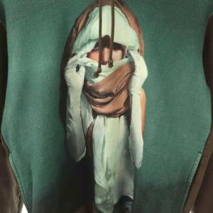 UNDERCOVER UC2A4802-1度詰キモウウラケ Hoodie The Mask 3 ダークブラウン