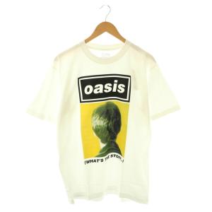 oasisプリントTシャツ カットソー 半袖 L ホワイト /HK OS SH
