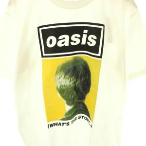 Adam et Rope' oasisプリントTシャツ カットソー 半袖 L ホワイト /HK OS SH