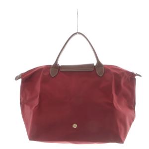 Longchamp ル プリアージュ M トートバッグ ハンドバッグ 折り畳み ナイロン レッド /YO29