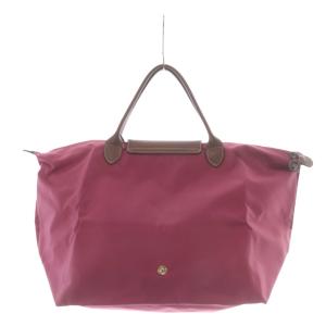 Longchamp プリアージュ M トートバッグ ハンドバッグ 折り畳み ナイロン ピンク /YO28