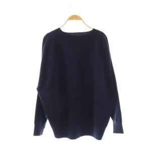 VERMEIL par iena 24SS Wフェイス クルーネック プルオーバー ニット セーター ネイビー /CX OS