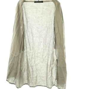mizuiro ind mizuiroind リネン ロングカーディガン グレー /ES OS