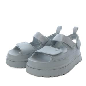 UGG australia GoldenGlow サンダル プラットフォーム 厚底 ベルクロ US6 ブルー 1152685 /YO34