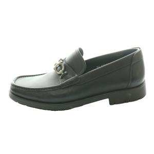 Salvatore Ferragamo ガンチーニ ローファー モカシン 7.5 黒 ブラック 671792 /SS OS