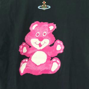 Vivienne Westwood RED LABEL オーブ刺繍 Tシャツ カットソー 長袖 ダークネイビー ピンク 白 /ES OS