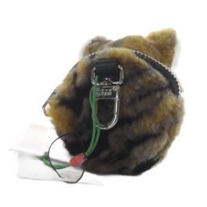KENZO Tiger コイン パース イン プラッシュ チャーム ブラウン