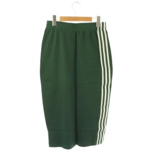 adidas IW3167 ニットスカート タイト ロング M グリーン /HK OS